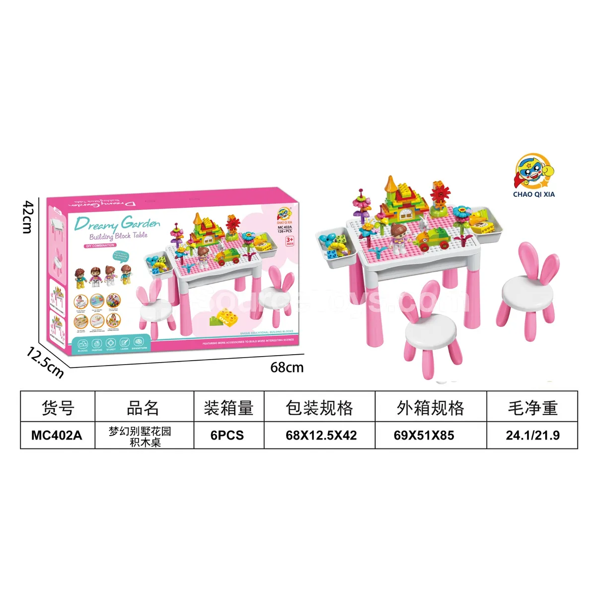 Dream Villa Garden Building Blocks Table Dream Villa Garden Building Blocks Table