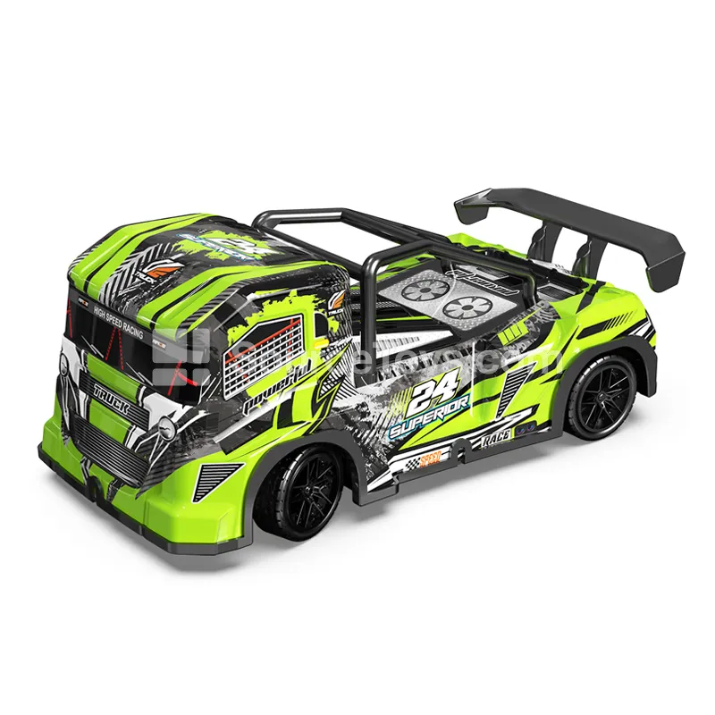1:24 4-Channel Remote Control Truck with Lights PVC Tractor Head (Battery Not Included)