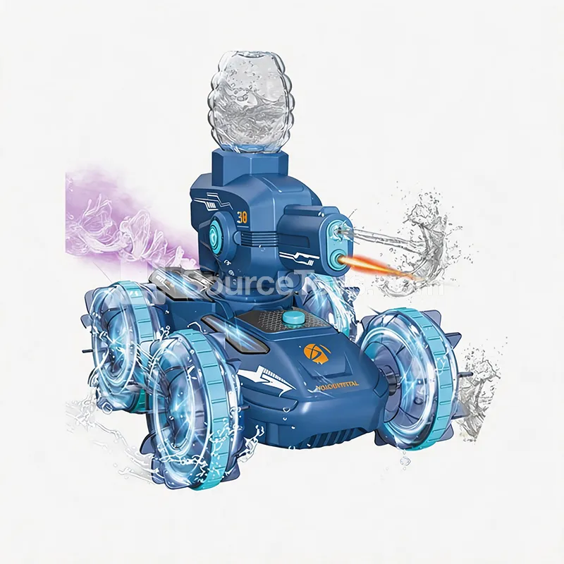 Amphibious Water Spray Car with Lights and Remote Control Amphibious Water Spray Car with Lights and Remote Control