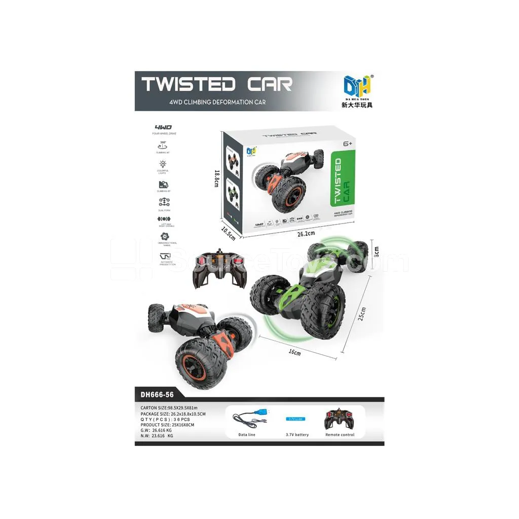2.4G Stunt Remote Control Car with Twisting Body 2.4G Stunt Remote Control Car with Twisting Body