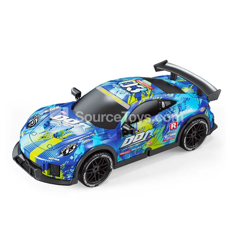 2.4G 1:20 4WD Drift RC Car with Lights, High Speed, PVC, 2-Speed, Interchangeable Wheels