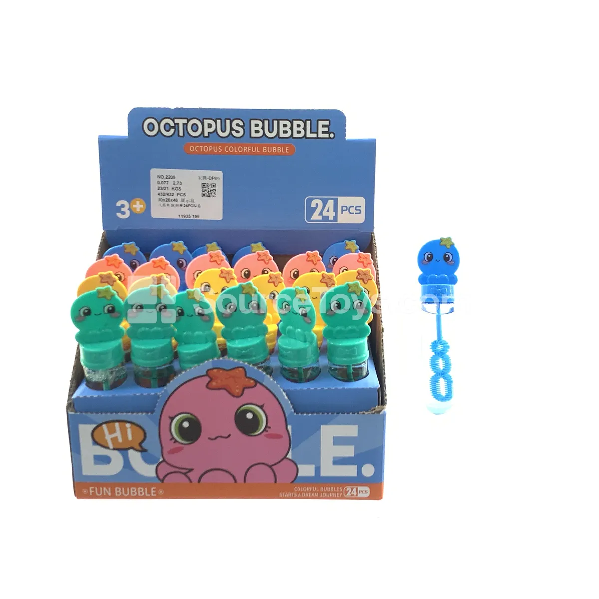 Octopus Bubble Wand 24PCS/Box