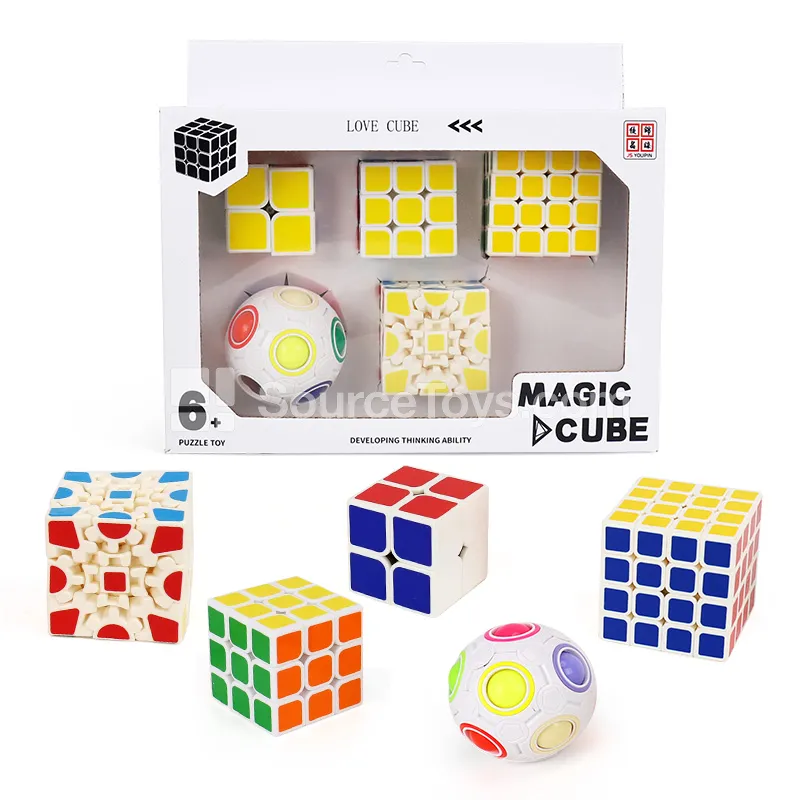 2x2 3x3 4x3 Cube Set with Gear and Rainbow Ball 2x2 3x3 4x3 Cube Set with Gear and Rainbow Ball