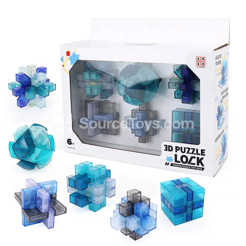 Lu Ban Lock Kongming Lock 6-Piece Set Lu Ban Lock Kongming Lock 6-Piece Set