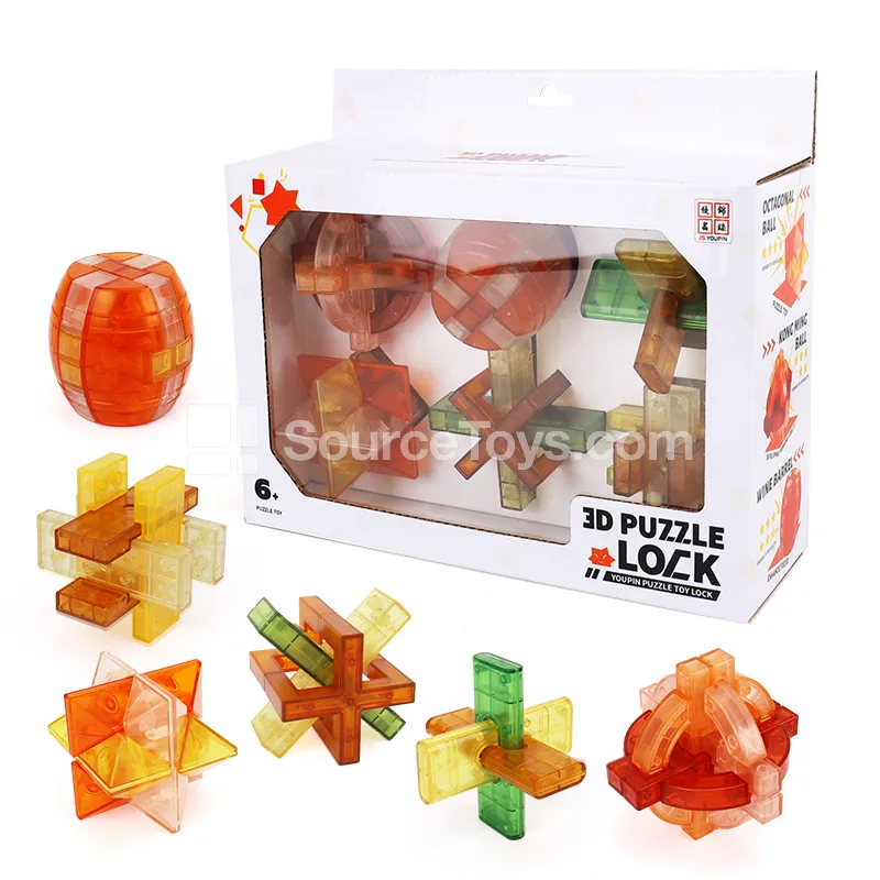 Lu Ban Lock Kongming Lock 6-Piece Set Lu Ban Lock Kongming Lock 6-Piece Set