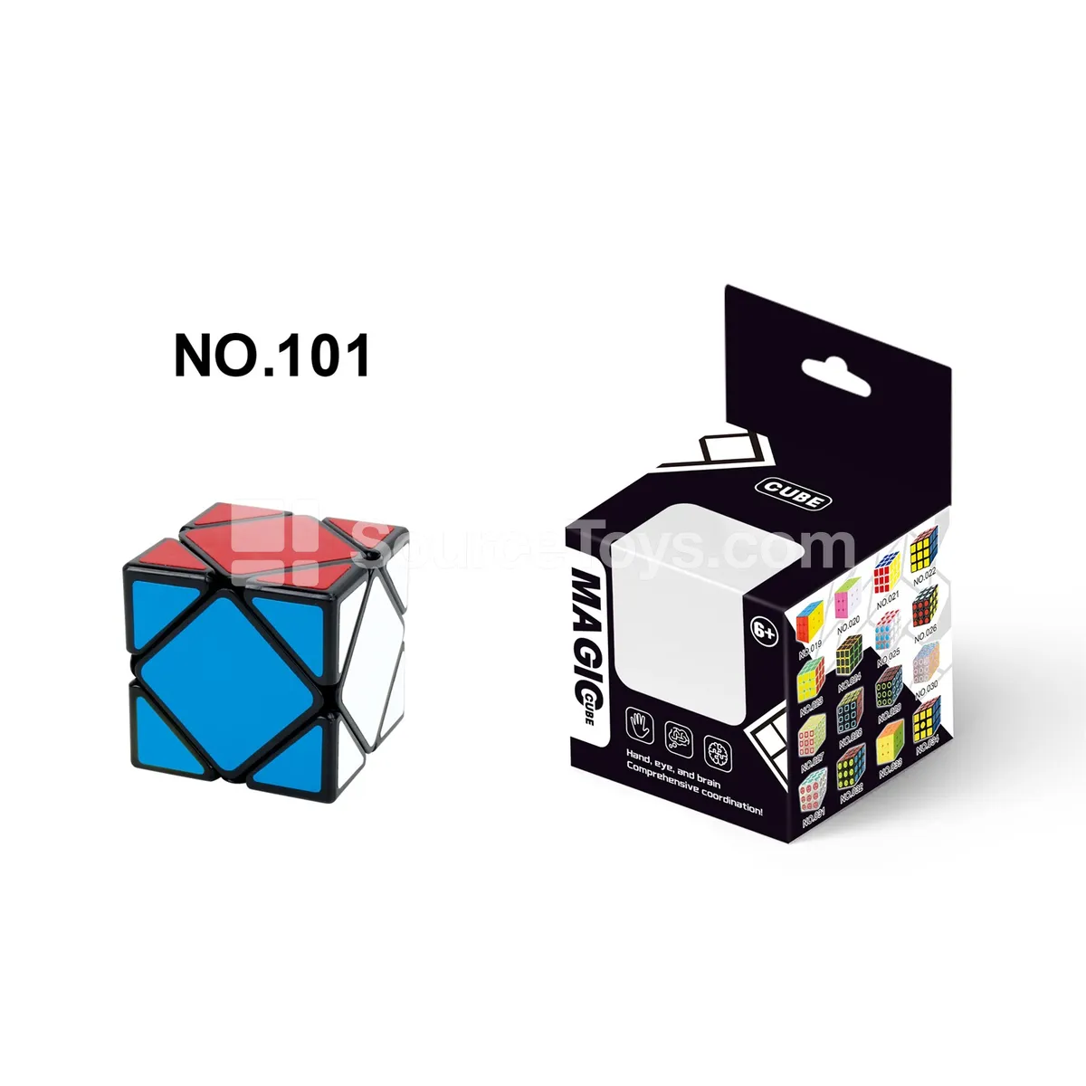 Alien Skewb Puzzle / Black Alien Skewb Puzzle / Black