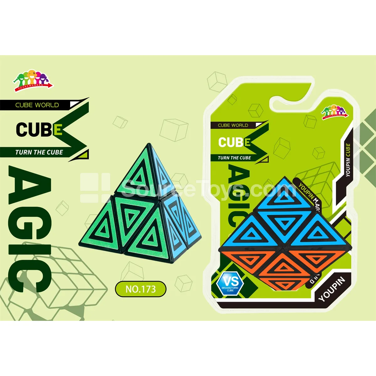 2x2 Pyraminx Puzzle Black 2x2 Pyraminx Puzzle Black