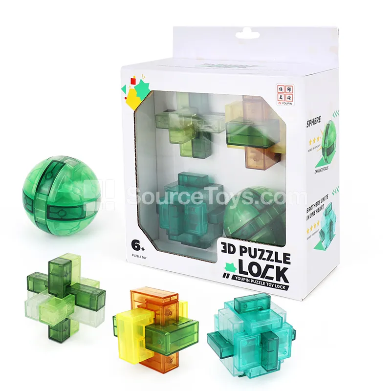 Lu Ban Lock Puzzle 4-Piece Set Lu Ban Lock Puzzle 4-Piece Set