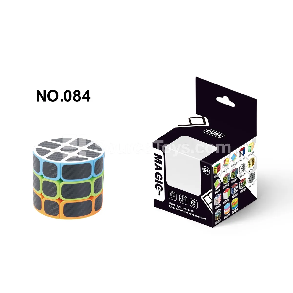 3x3 Cylinder Carbon Fiber Sticker Puzzle 3x3 Cylinder Carbon Fiber Sticker Puzzle