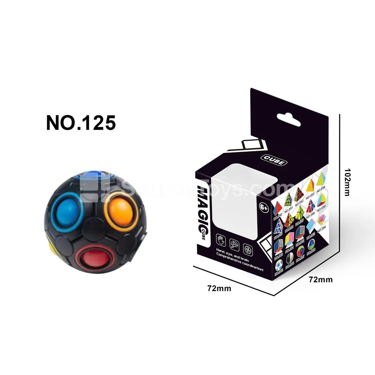 Magic Rainbow Ball Black with Bearing Magic Rainbow Ball Black with Bearing