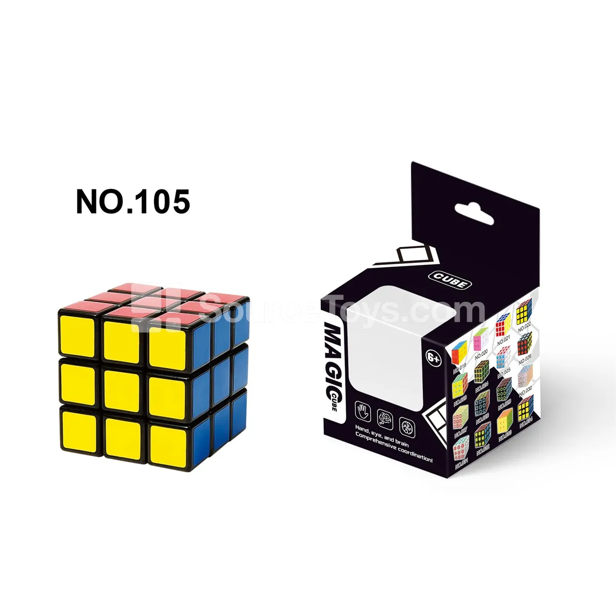 3x3 Sticker Cube Black 5.8cm 3x3 Sticker Cube Black 5.8cm