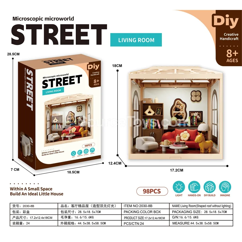 Miniature Pretend-Play Living Room Set for Girls Miniature Pretend-Play Living Room Set for Girls