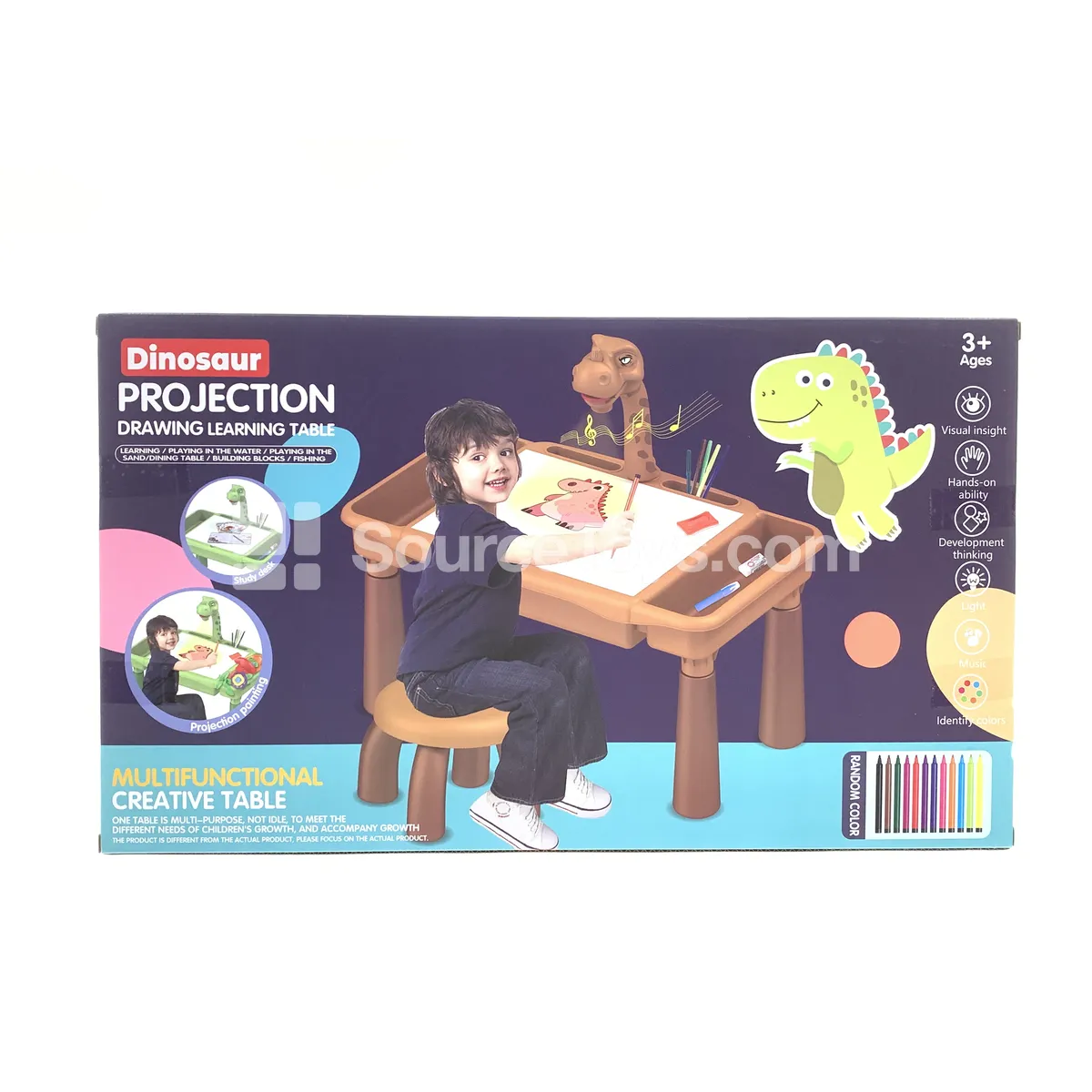 Dinosaur Projector Drawing Desk with Music, Green