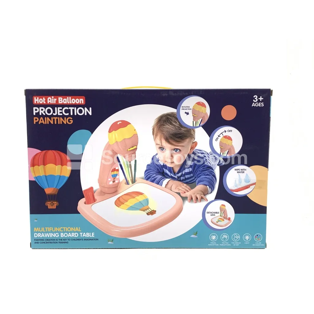 Hot Air Balloon Projection Drawing Table (Pink with Music) Hot Air Balloon Projection Drawing Table (Pink with Music)