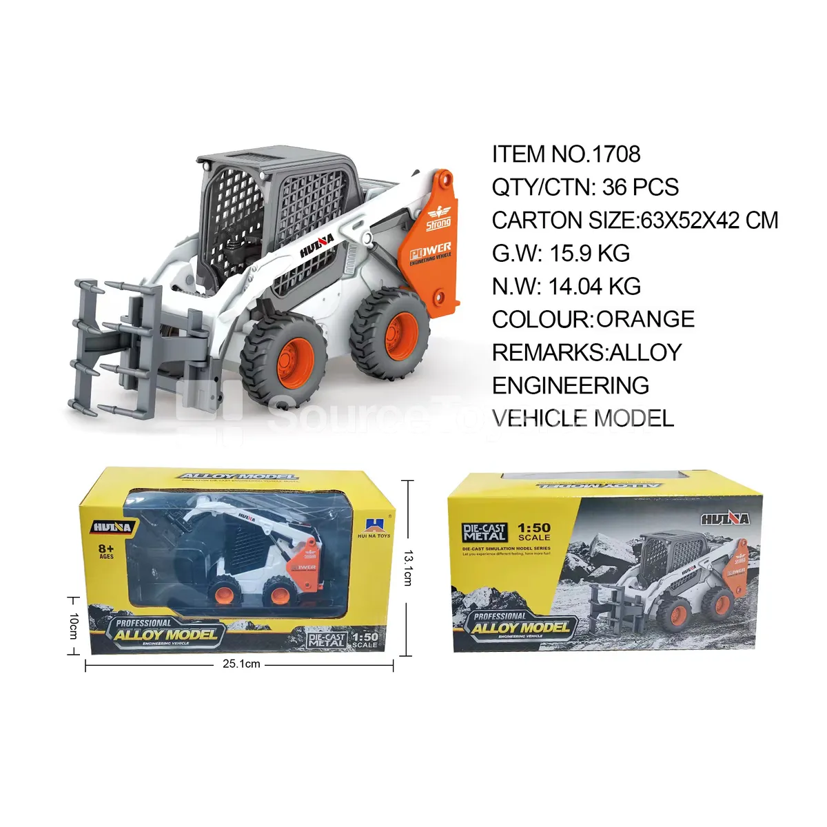 1:50 Shantui Wheeled Grab Truck Static Model