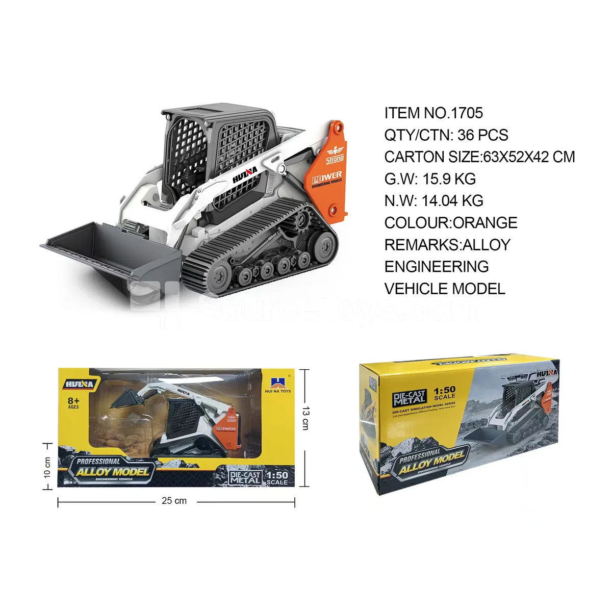 1:50 Shantui Crawler Loader Static Model 1:50 Shantui Crawler Loader Static Model