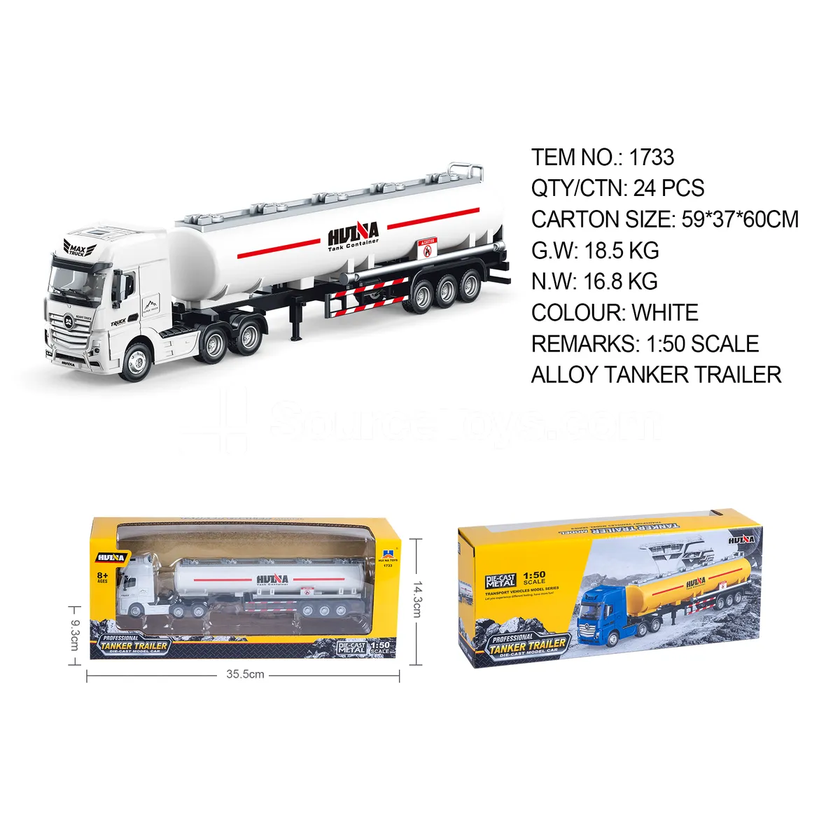 1:50 Alloy Tank Truck Static Model 1:50 Alloy Tank Truck Static Model