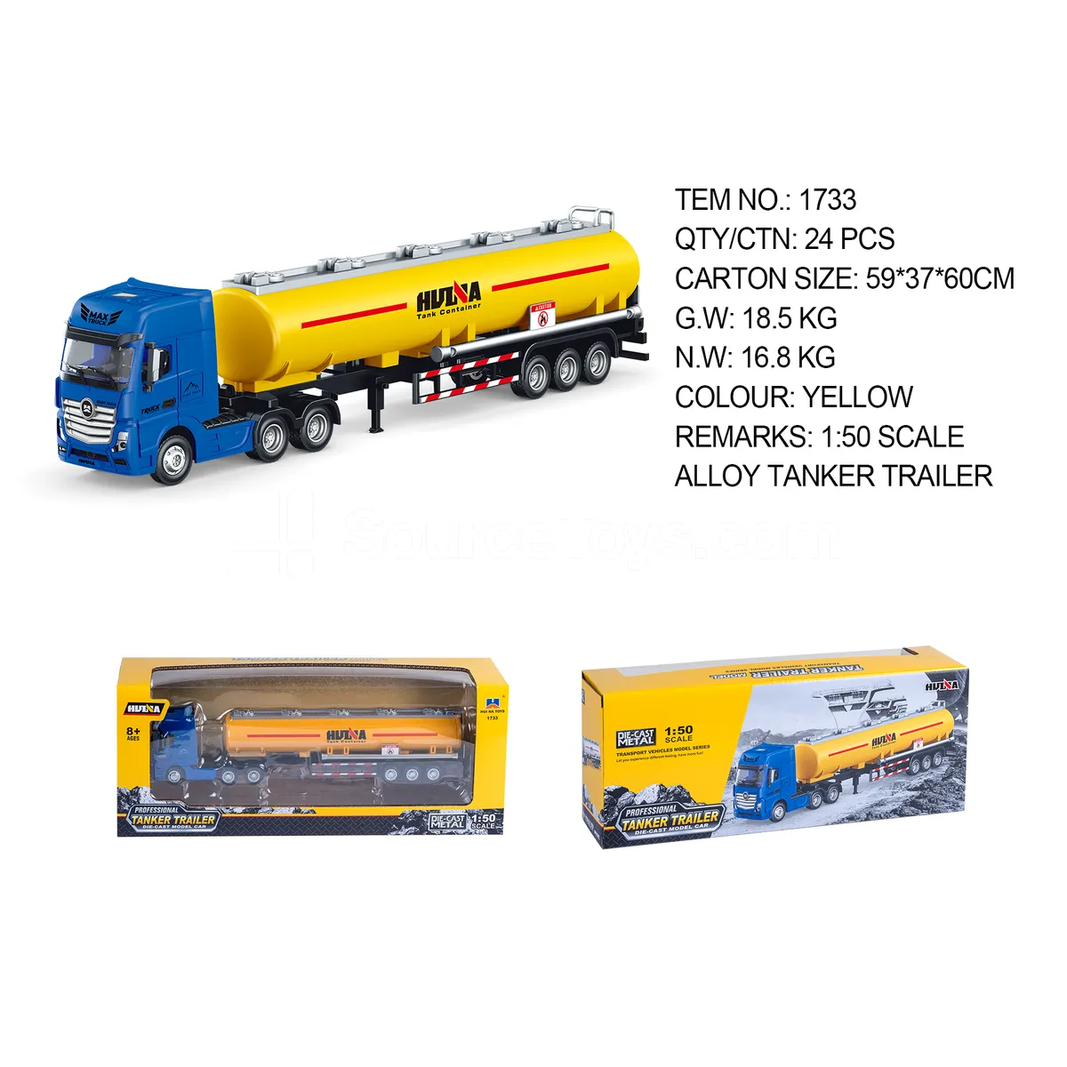 1:50 Alloy Tank Truck Static Model 1:50 Alloy Tank Truck Static Model