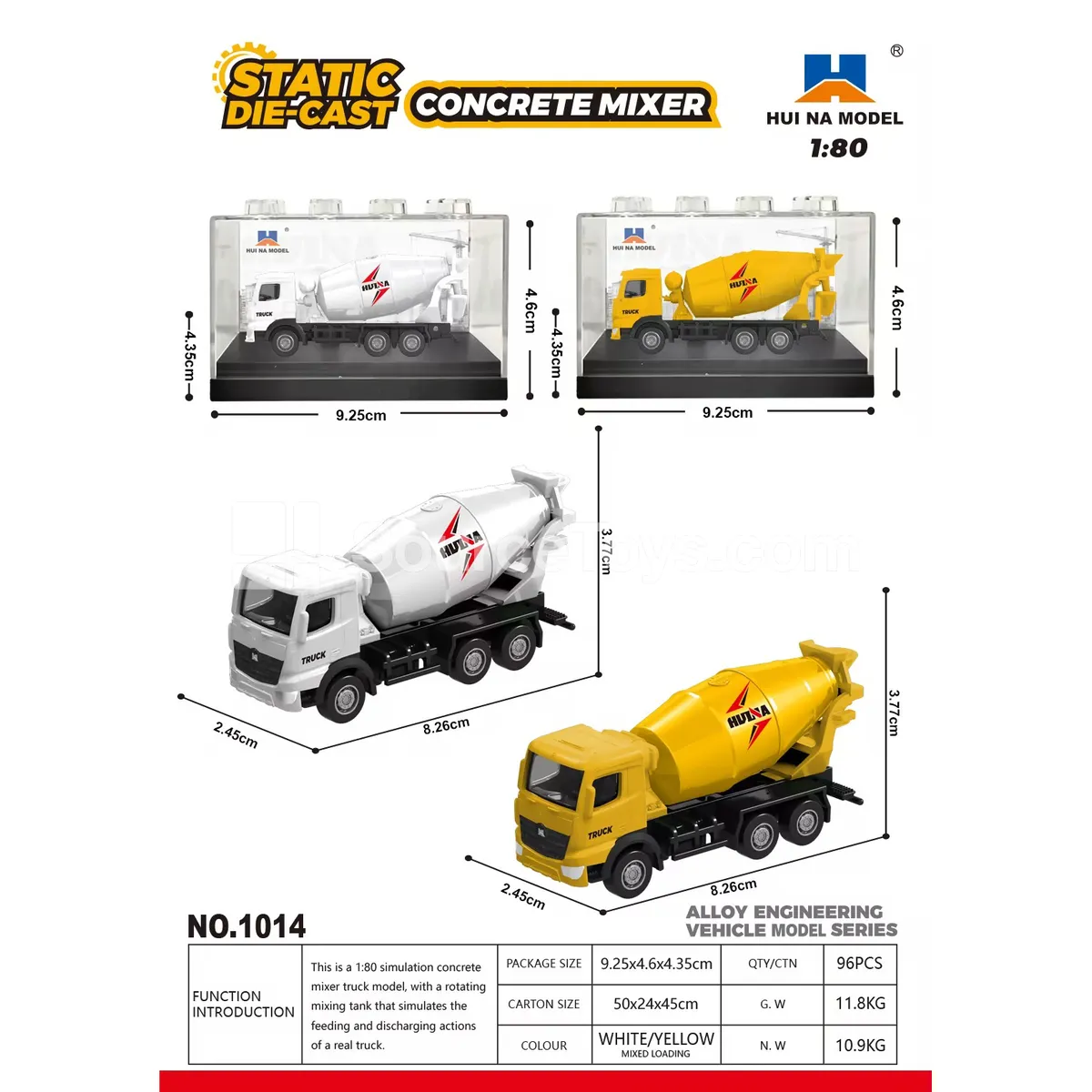 1:80 Alloy Concrete Mixer Model 1:80 Alloy Concrete Mixer Model