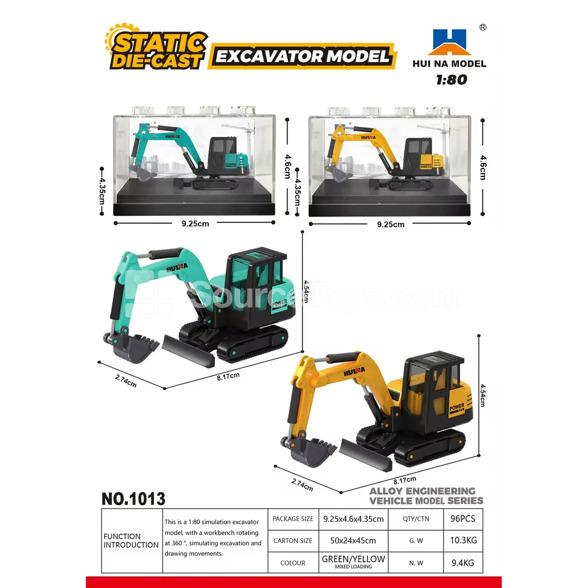 1:80 Alloy Excavator Model 1:80 Alloy Excavator Model