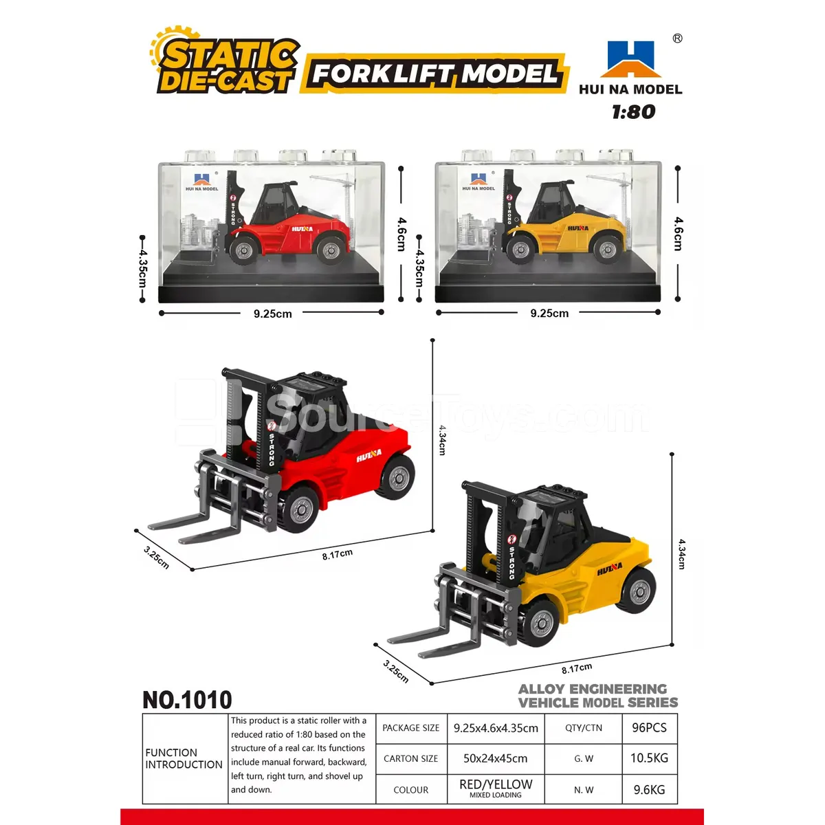 1:80 Alloy Forklift Model