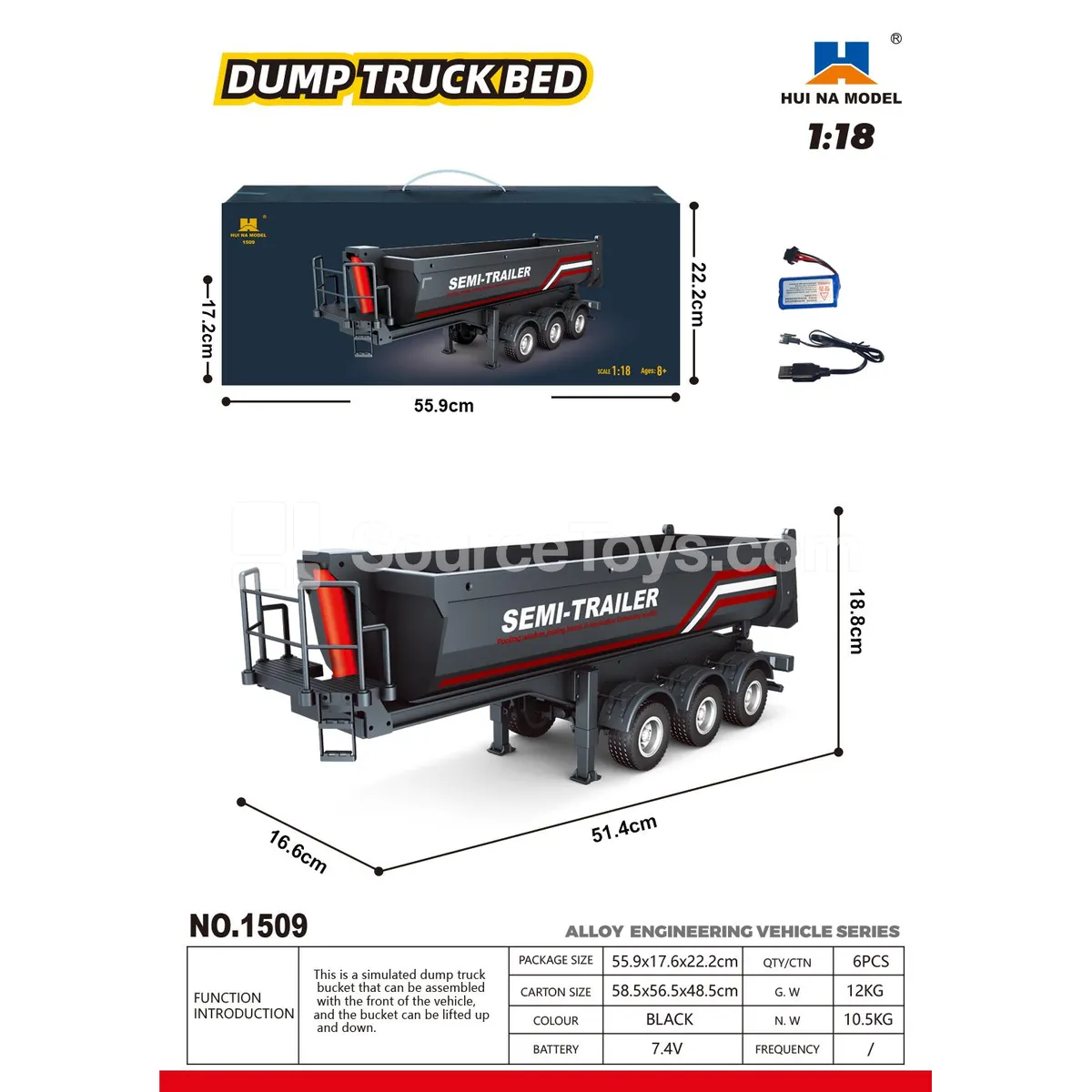 1:18 RC Dump Truck