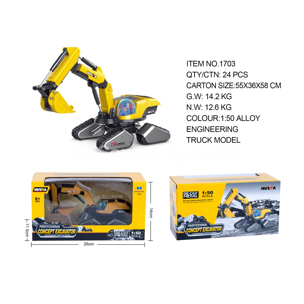 1:50 I9 Concept Excavator Static Model 1:50 I9 Concept Excavator Static Model