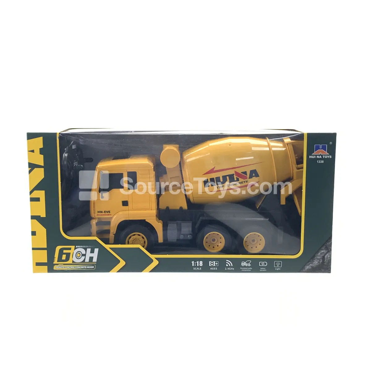 1:18 6-Channel Remote Control Concrete Mixer Truck