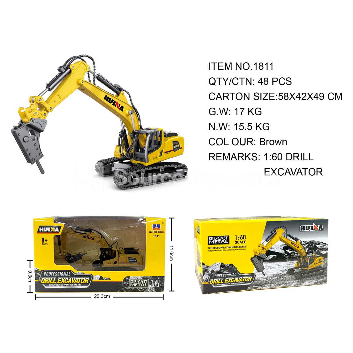 1:60 Alloy Drill Static Model