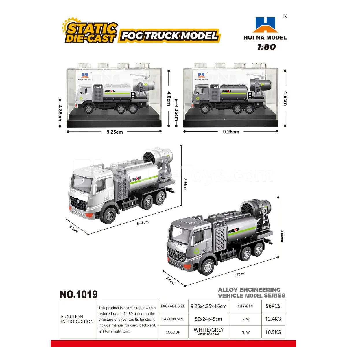 1:80 Alloy Dust Suppression Truck Model 1:80 Alloy Dust Suppression Truck Model