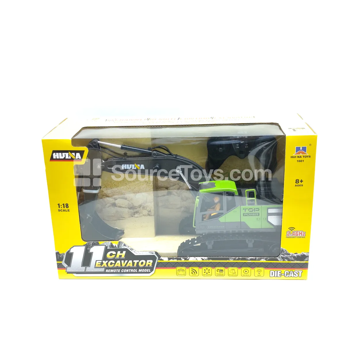 1:18 13-Channel Alloy RC Excavator