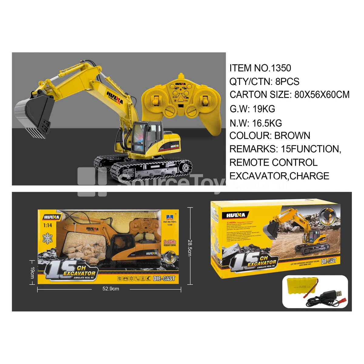 1:14 15-Channel Remote Control Excavator 1:14 15-Channel Remote Control Excavator