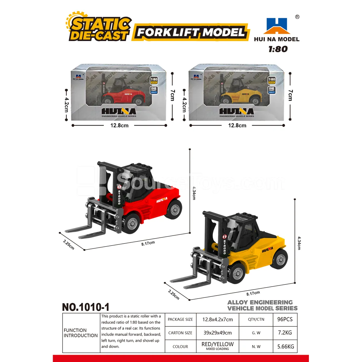 1:80 Alloy Forklift Model 1:80 Alloy Forklift Model