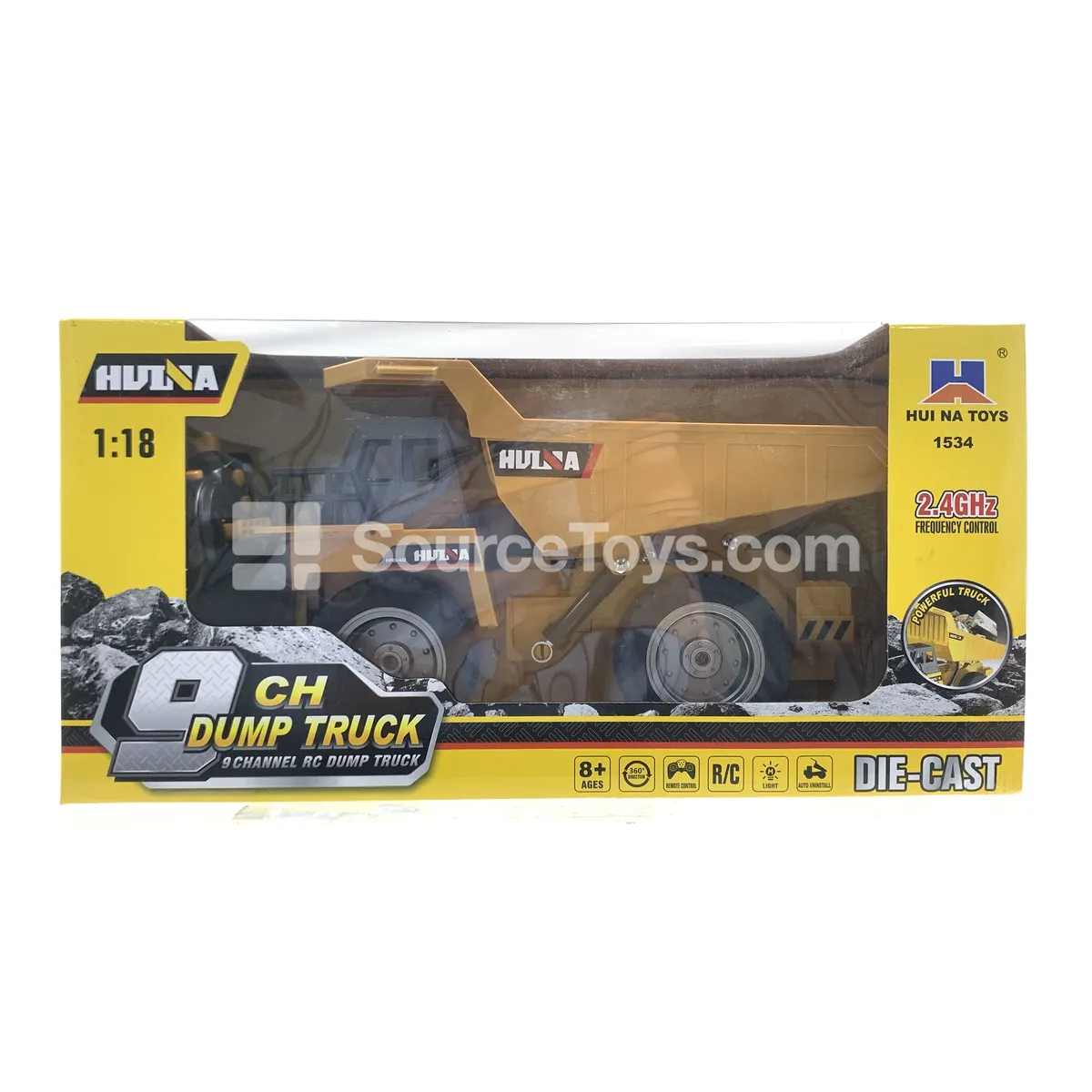 1:18 9-Channel Alloy RC Dump Truck