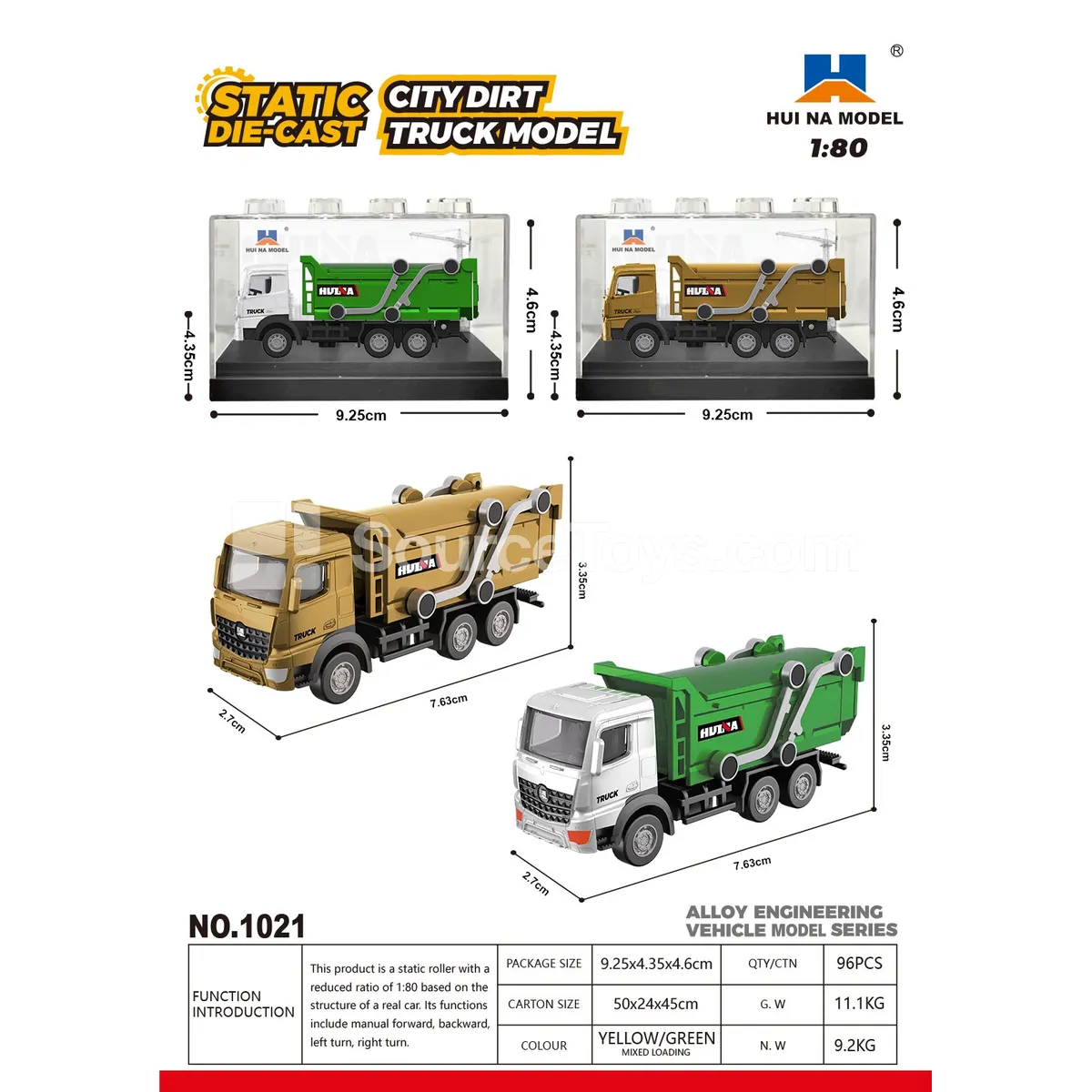 1:80 Alloy Construction Dump Truck Model 1:80 Alloy Construction Dump Truck Model
