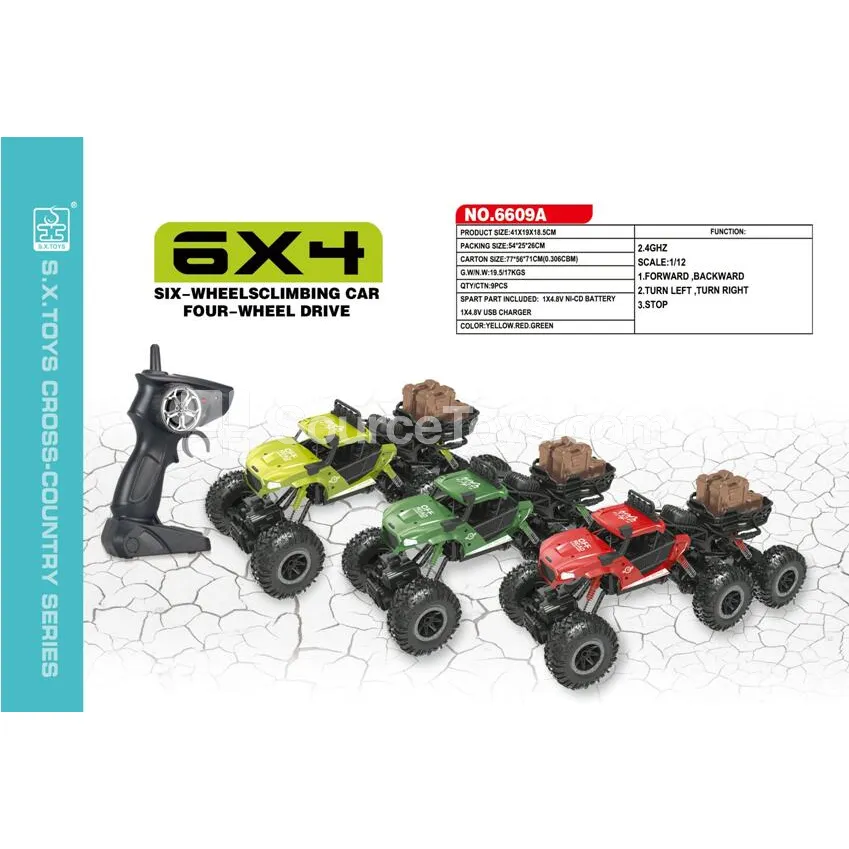 6-Wheel Climbing RC Car