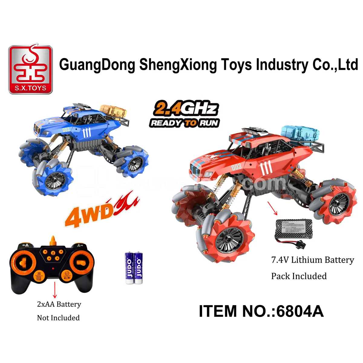 1:12 Remote Control 2.4G High-Speed Drift Climbing Car 4WD