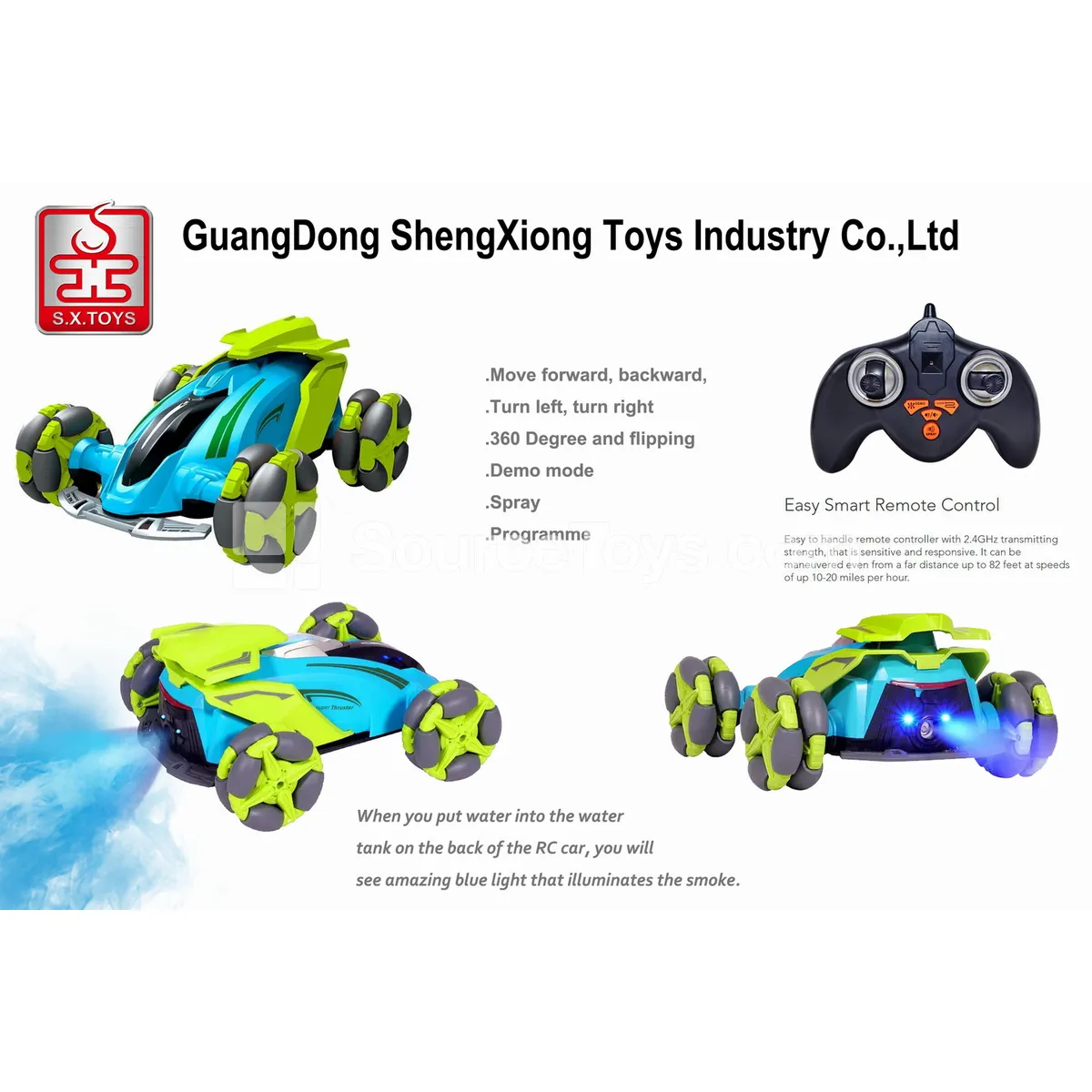 2.4G Remote Control Drift Car with Spray and Stunts 2.4G Remote Control Drift Car with Spray and Stunts