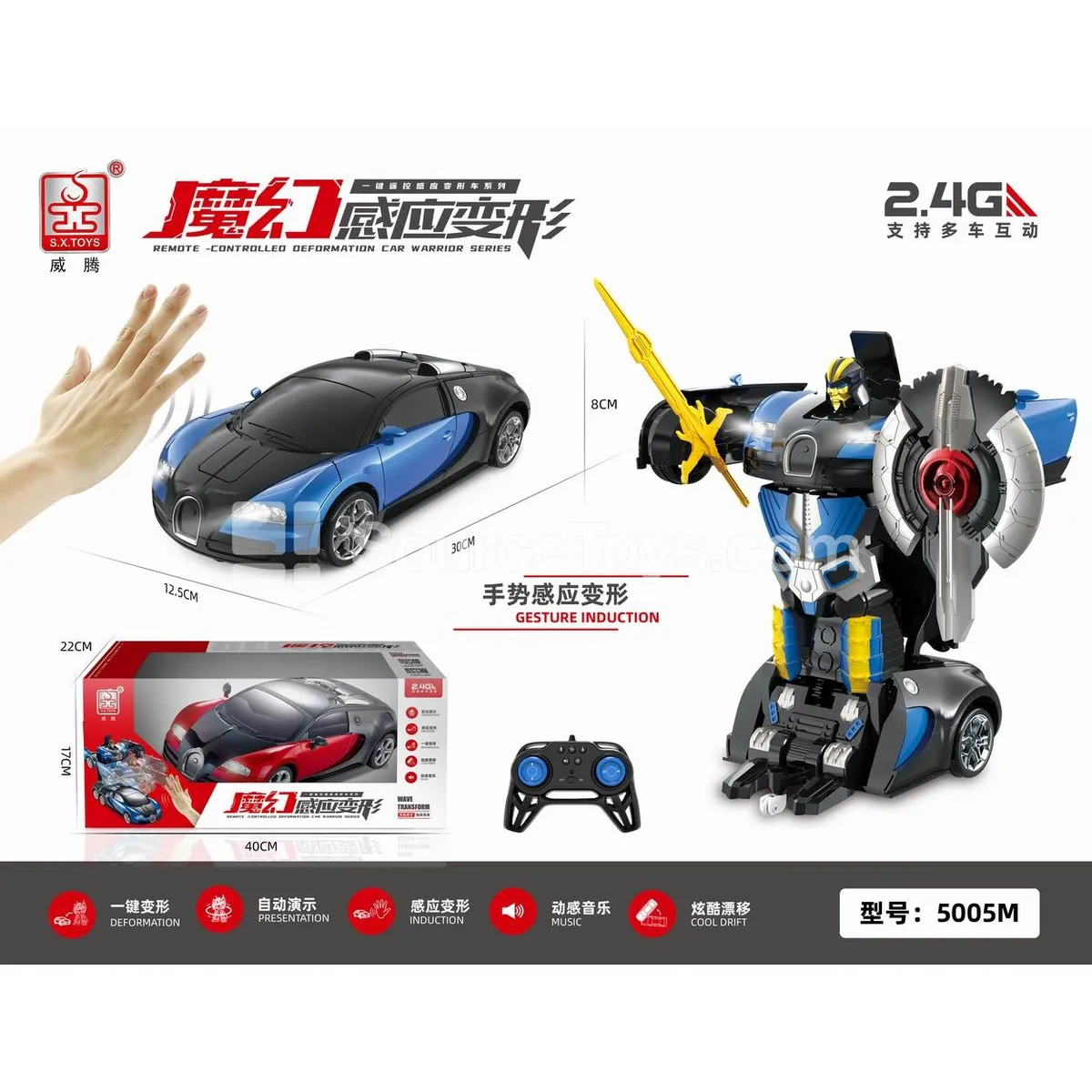 1:14 Magic Induction Transformable Robot RC Car 1:14 Magic Induction Transformable Robot RC Car