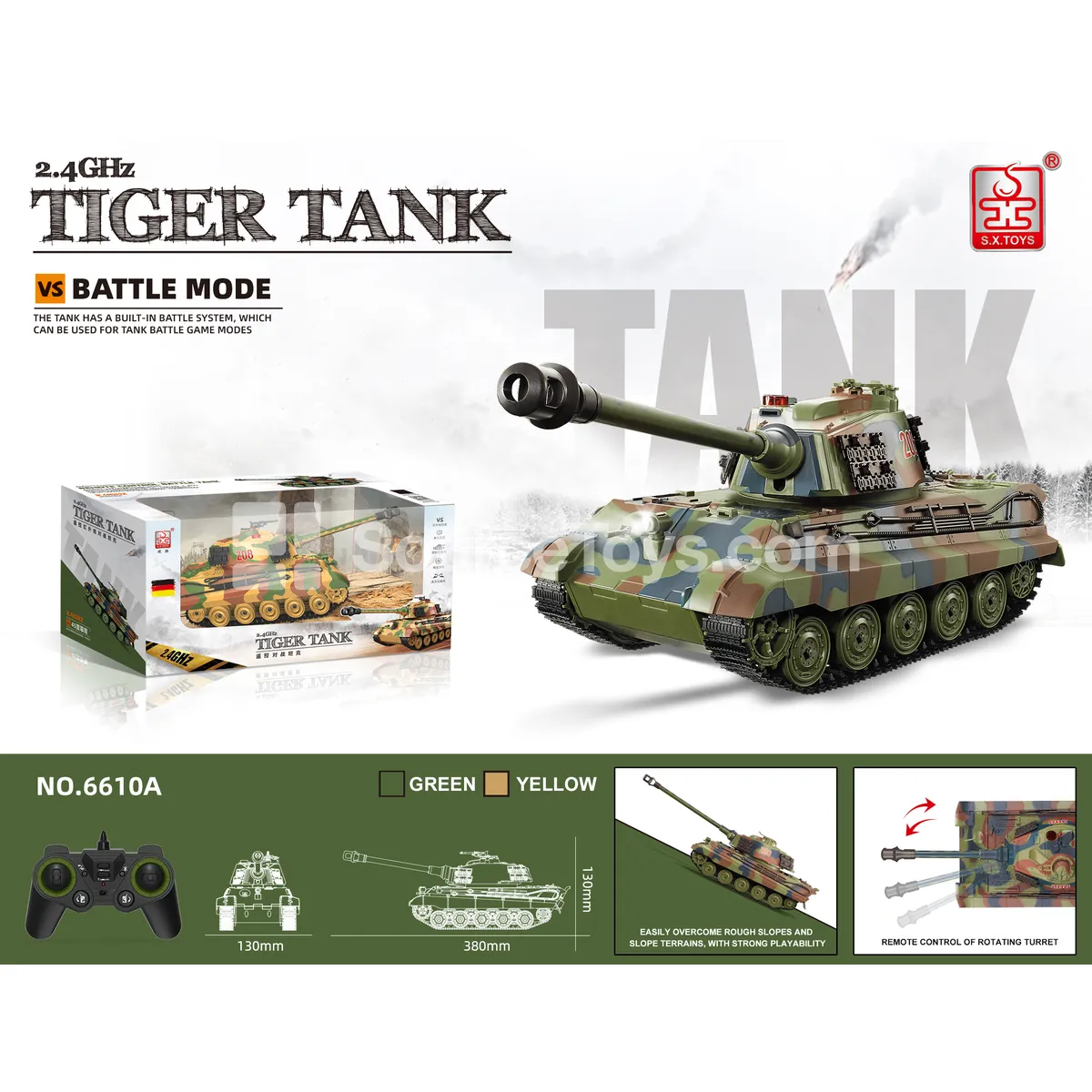 1:16 RC Battle Tank 2.4G