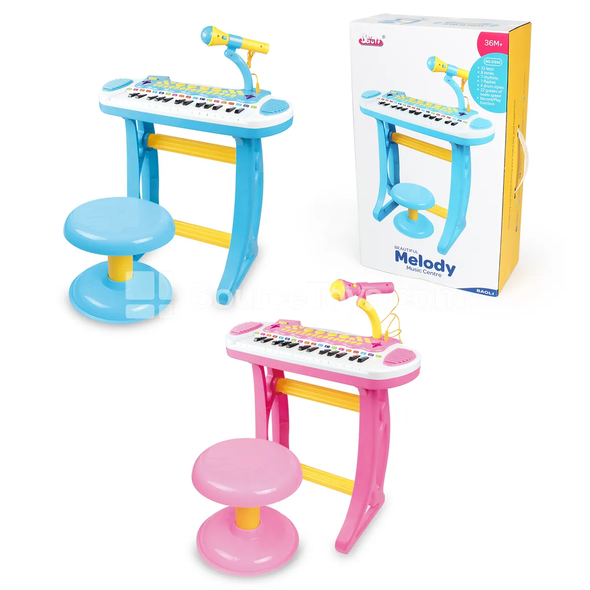 Electronic Keyboard - Blue or Pink