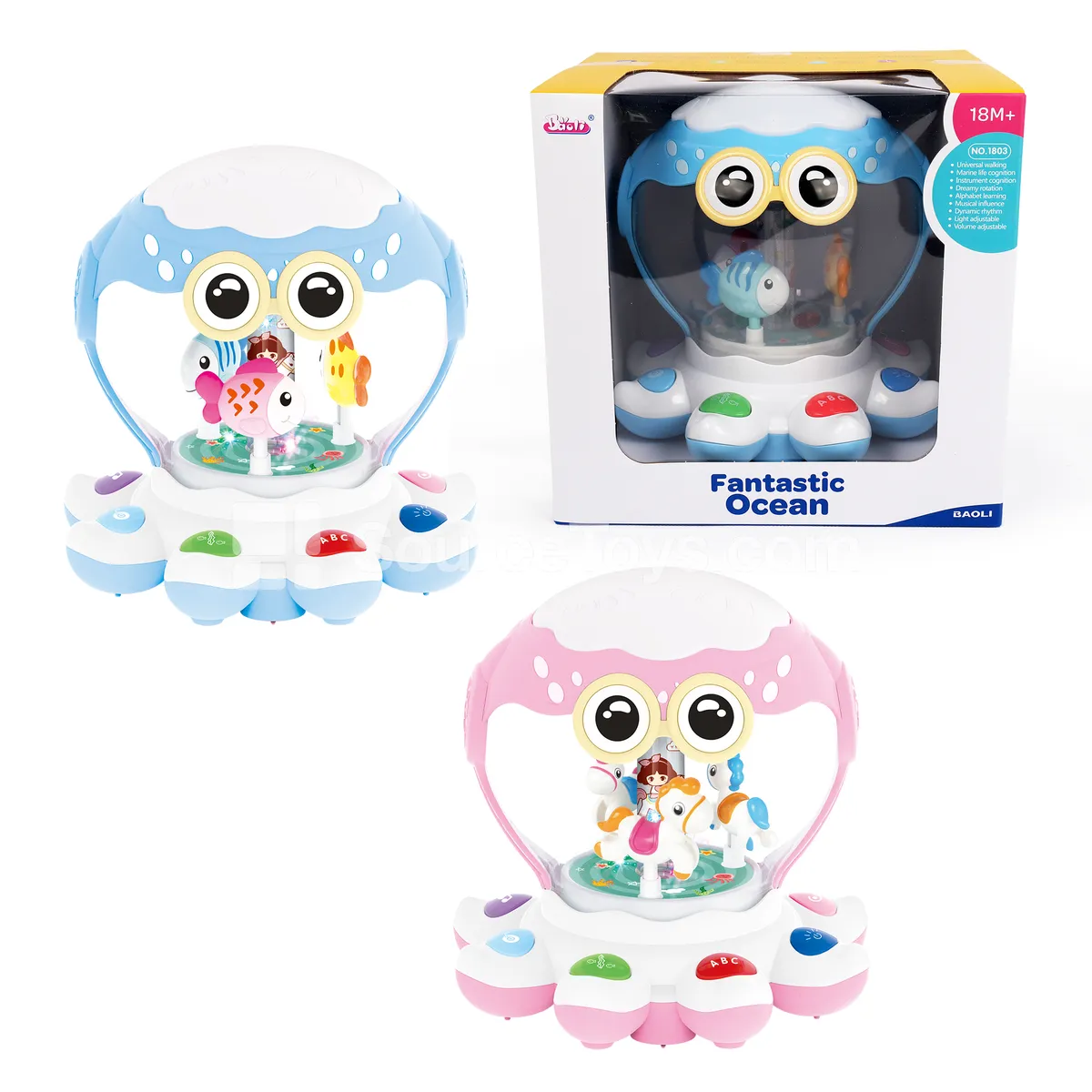 Ocean Dream Music World (Pink/Blue Single Color)