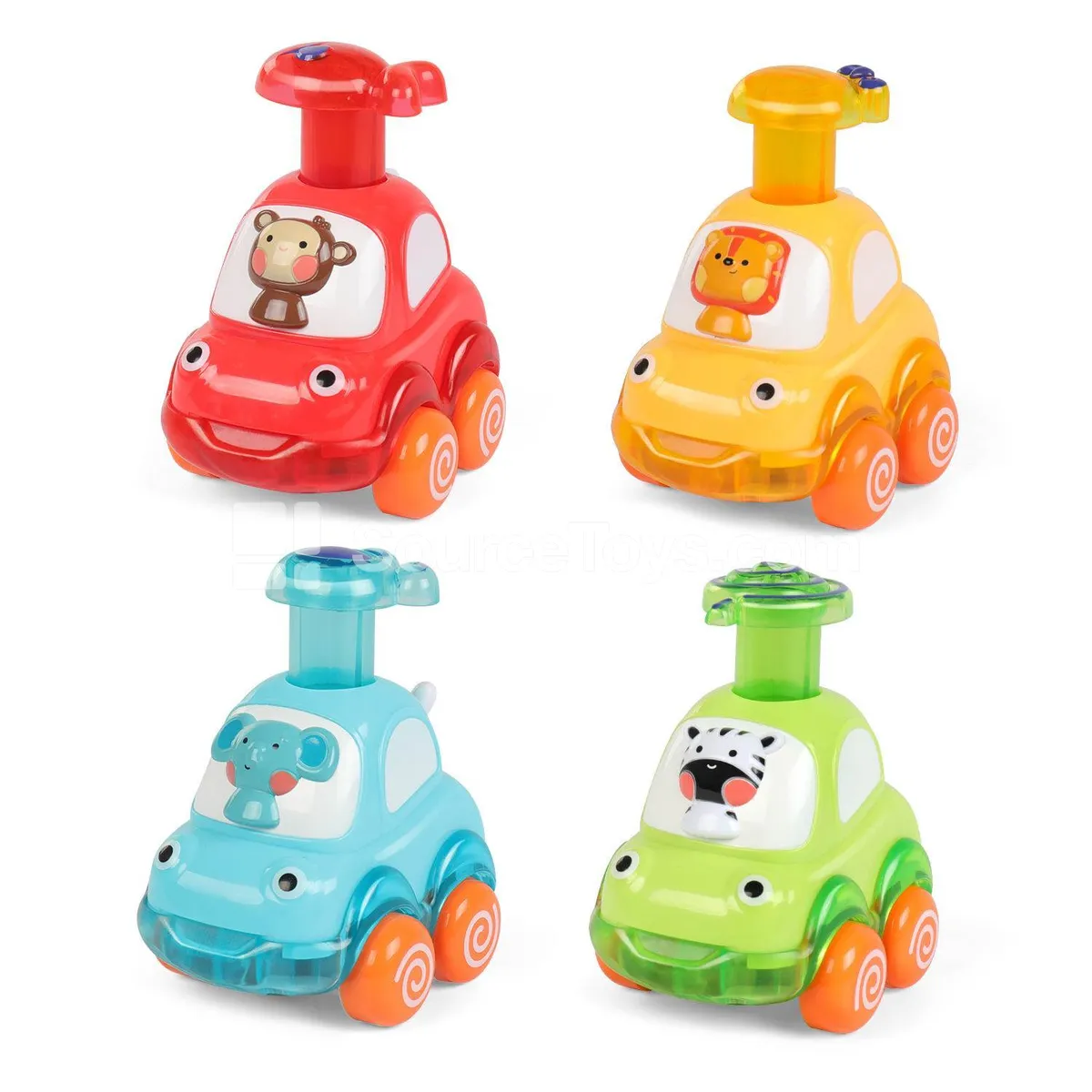 Transparent Animal Push Car (Zebra) Transparent Animal Push Car (Zebra)