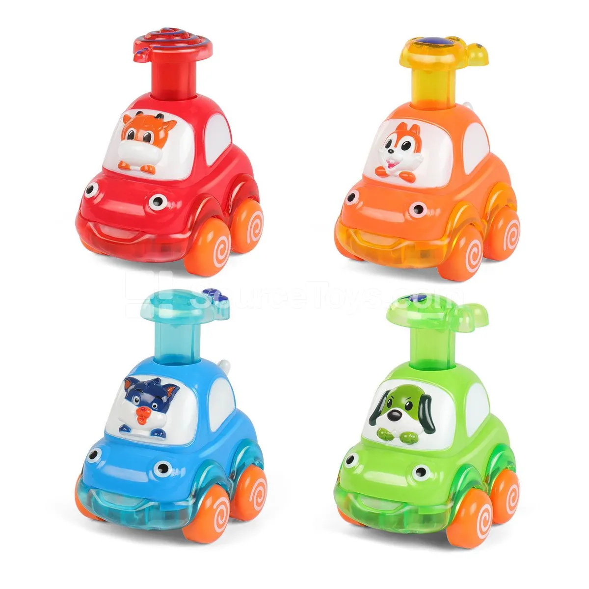 Transparent Animal Push Car