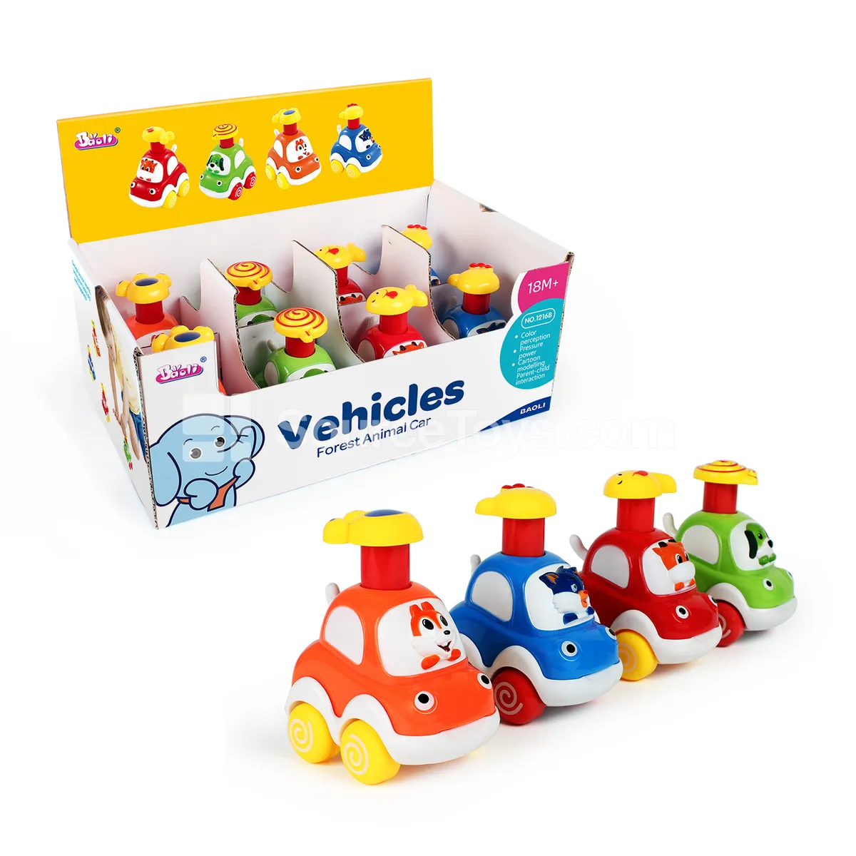 Forest Animal Vehicles (8 pcs) Friction