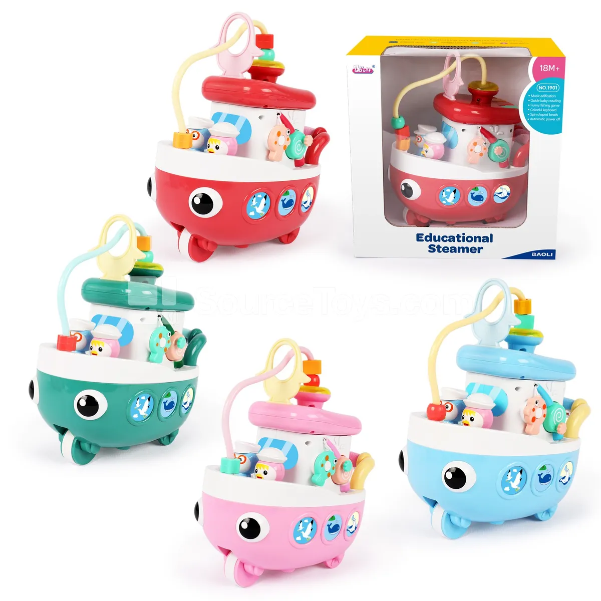 Ocean Explorer Vinyl Figure (Pink/Blue/Red/Green, Single Color)