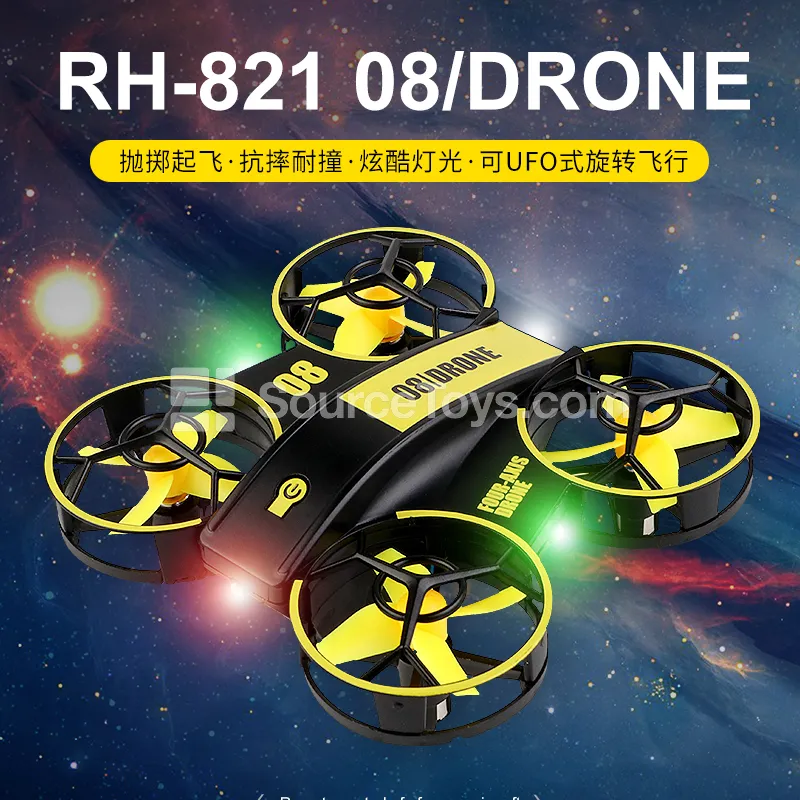 2.4GHz RC Quadcopter Drone with LED Lights and Stunt Functions 2.4GHz RC Quadcopter Drone with LED Lights and Stunt Functions