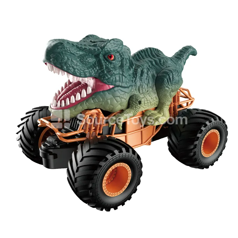 1:24 Scale Spray Dinosaur Stunt Car with 2.4G Remote Control, Off-Road Climbing Toy