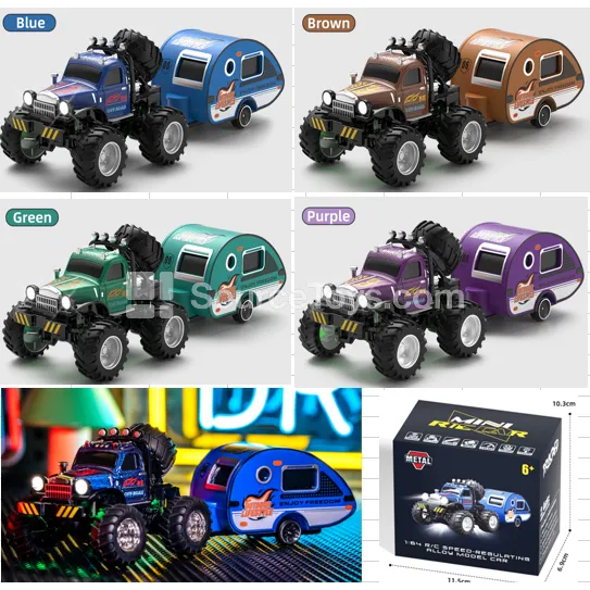 1:64 Alloy Off-Road RC Short Course Truck with Shock Absorption 1:64 Alloy Off-Road RC Short Course Truck with Shock Absorption
