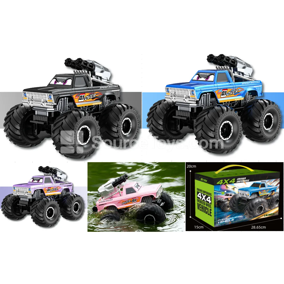 RC Amphibious Monster Truck with Water Cannon RC Amphibious Monster Truck with Water Cannon